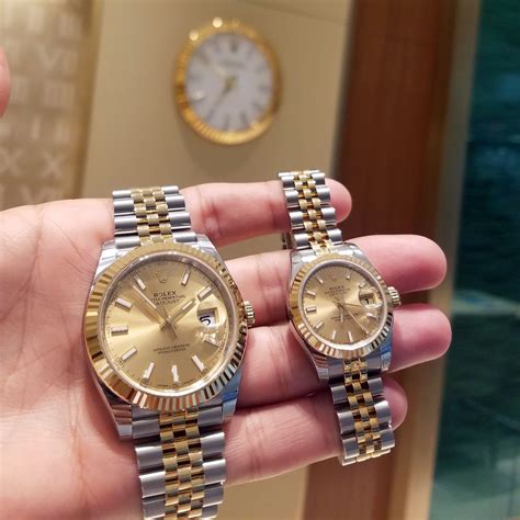 his and hers Rolex datejust